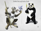 Donkey Xote And Sacho Panda by Rob Snow thumbnail
