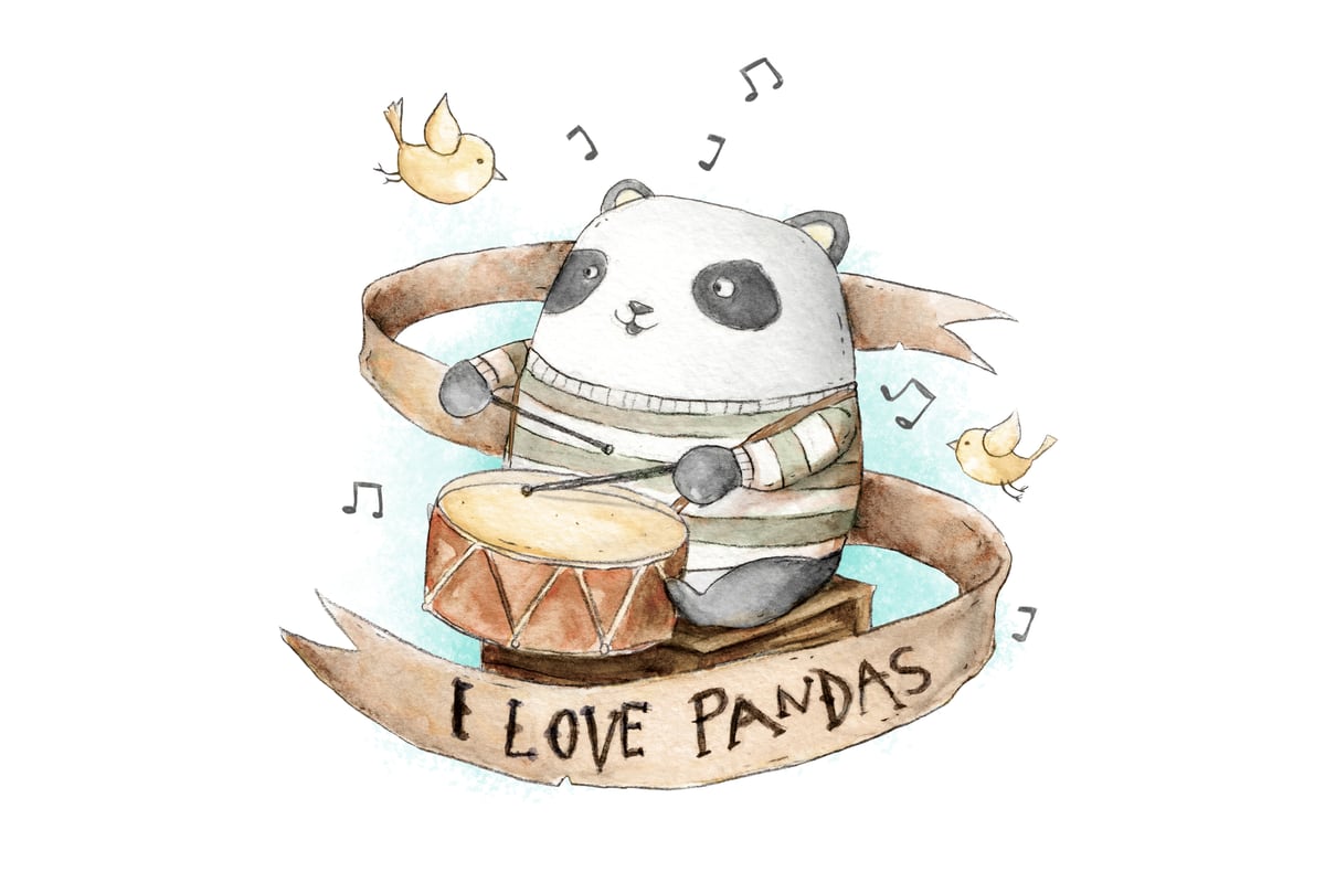 I Love Pandas by Mike Koubou