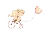 Elephant riding his bike by Mike Koubou thumbnail