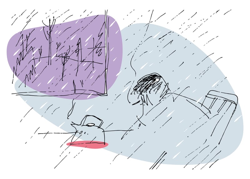 Sad Rainy Day by BlackLineWhite