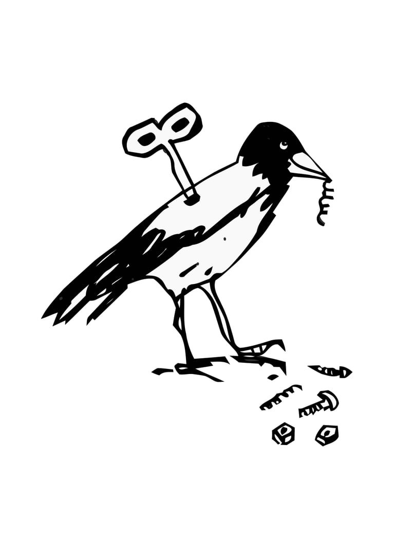 Mechanical Crow by BlackLineWhite