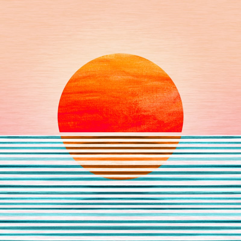 Minimalist Sunset III by Modern Tropical