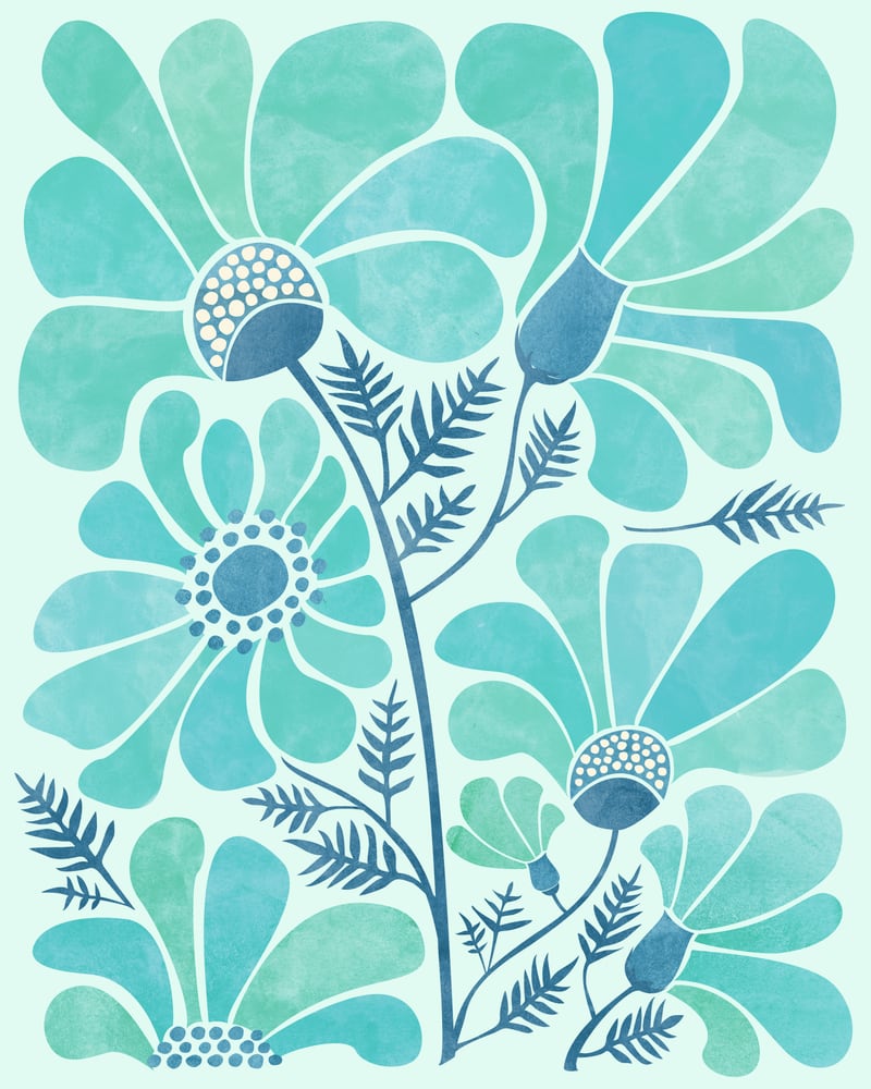 Himalayan Blue Poppies by Modern Tropical