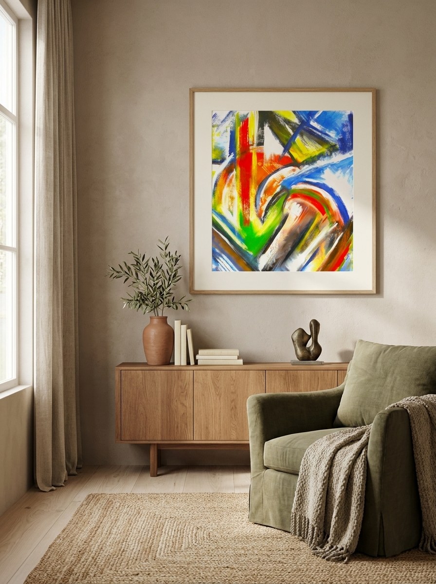 Kika Magalhães's work in a styled room