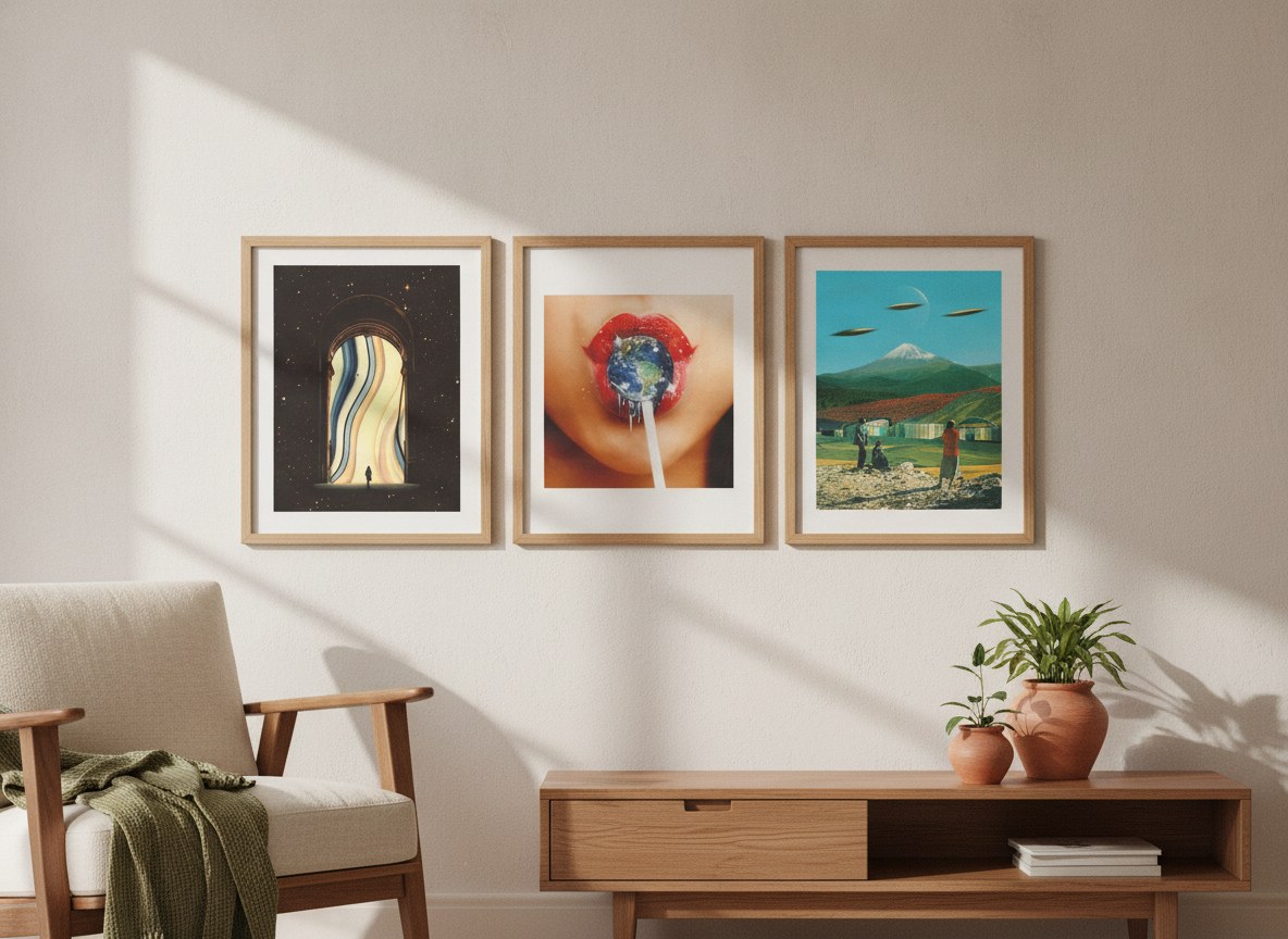 Abstract Dimensions — gallery wall