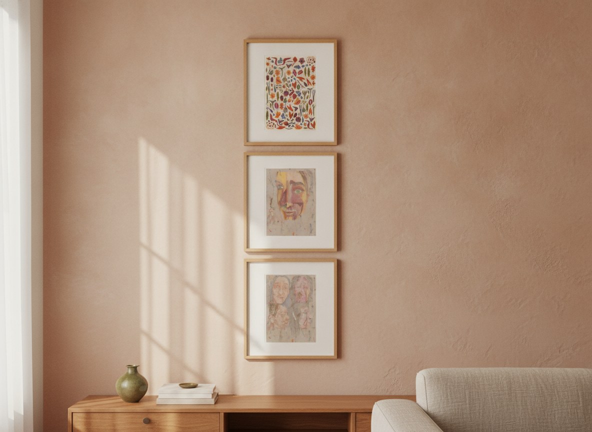 Abstracted Forms — gallery wall