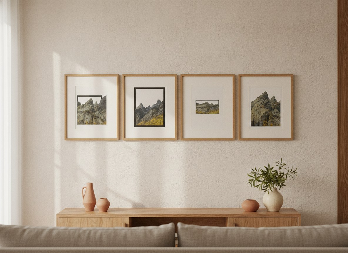 Alpine Peaks — gallery wall