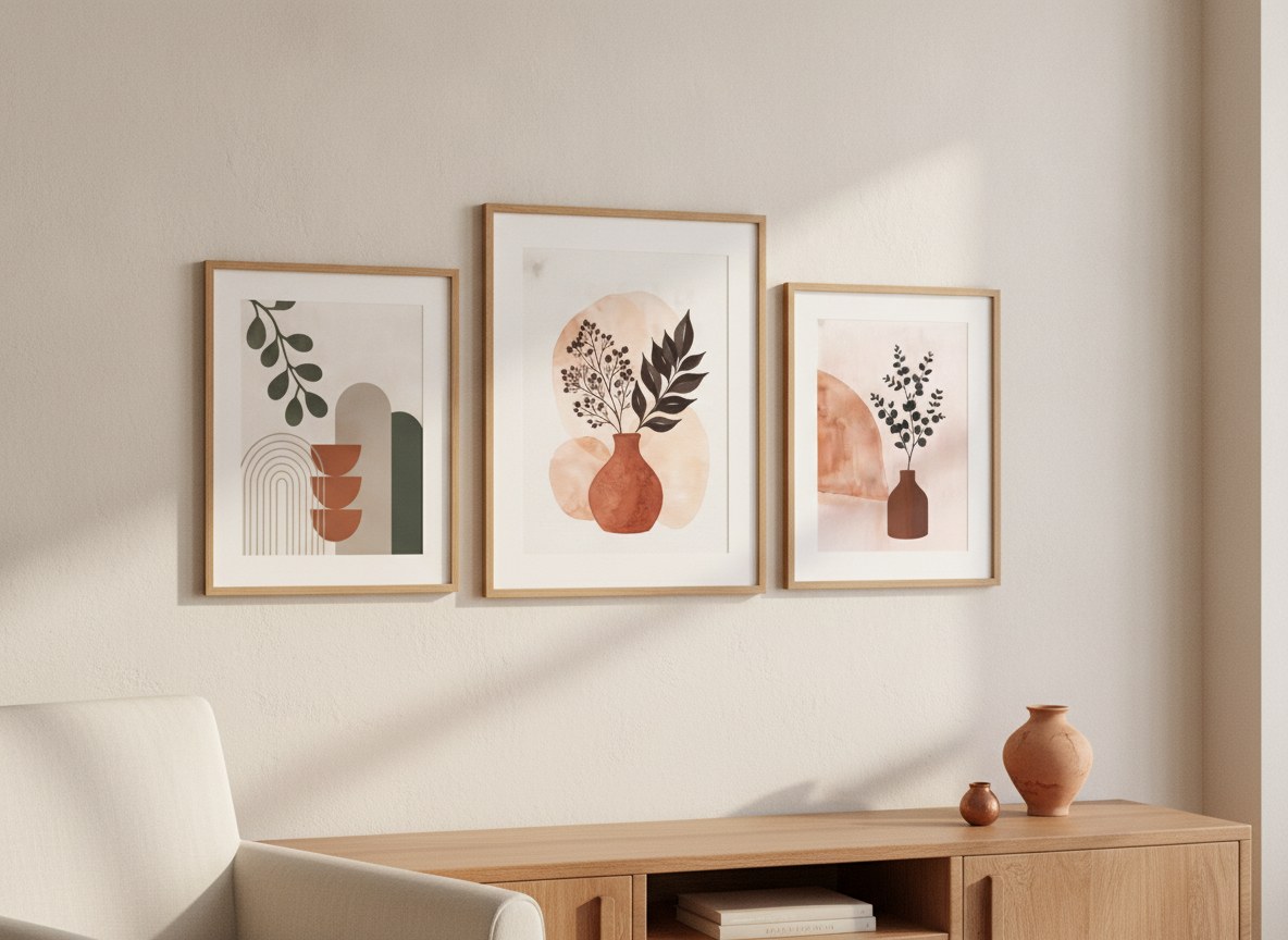 Botanical Whispers — gallery wall