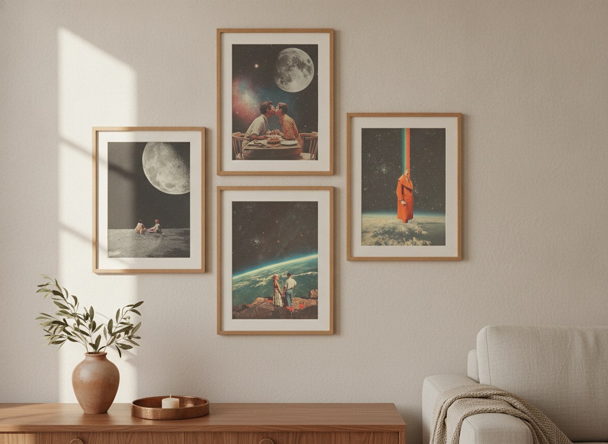 Celestial Romance — gallery wall