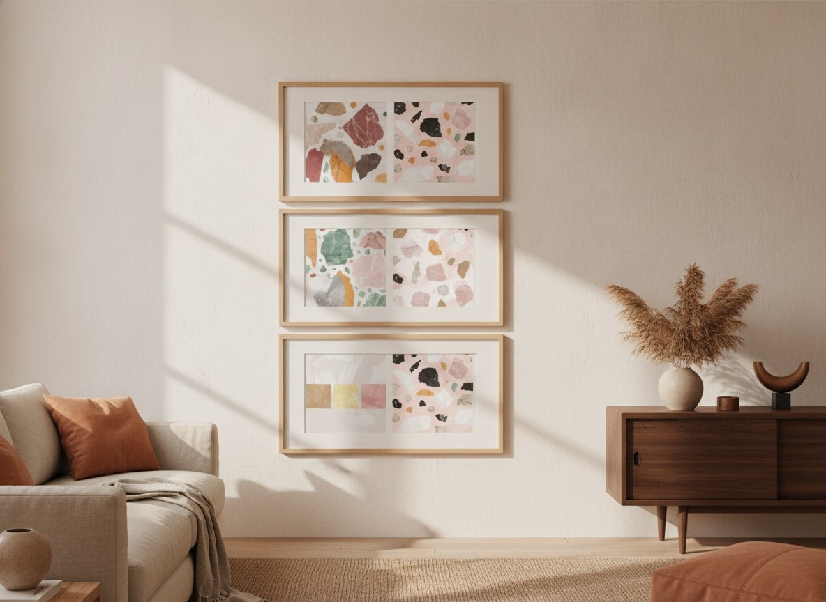 Terrazzo Heart — gallery wall