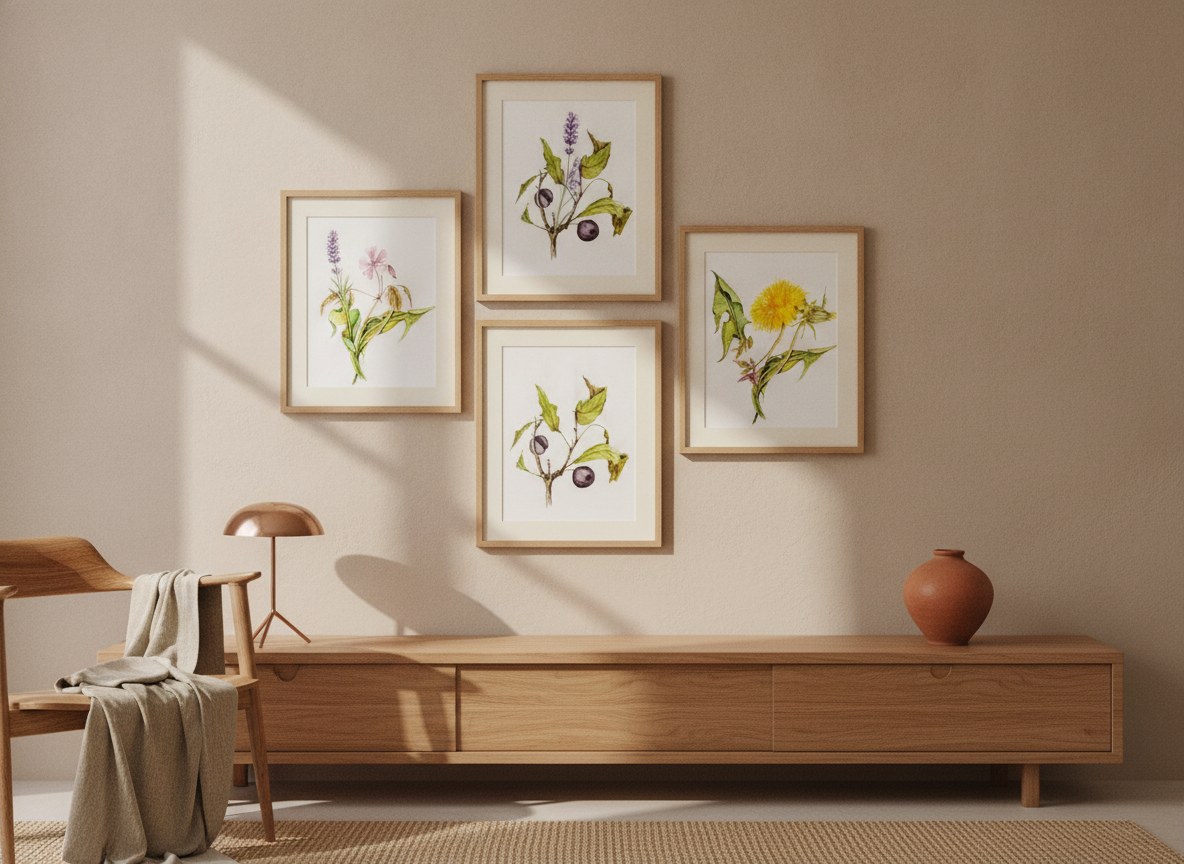 Wild Botanicals — gallery wall
