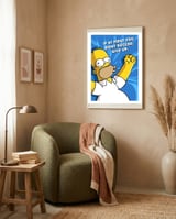 Homer Simpsons framed in a tender room thumbnail