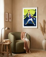 American Footbal framed in a tender room thumbnail