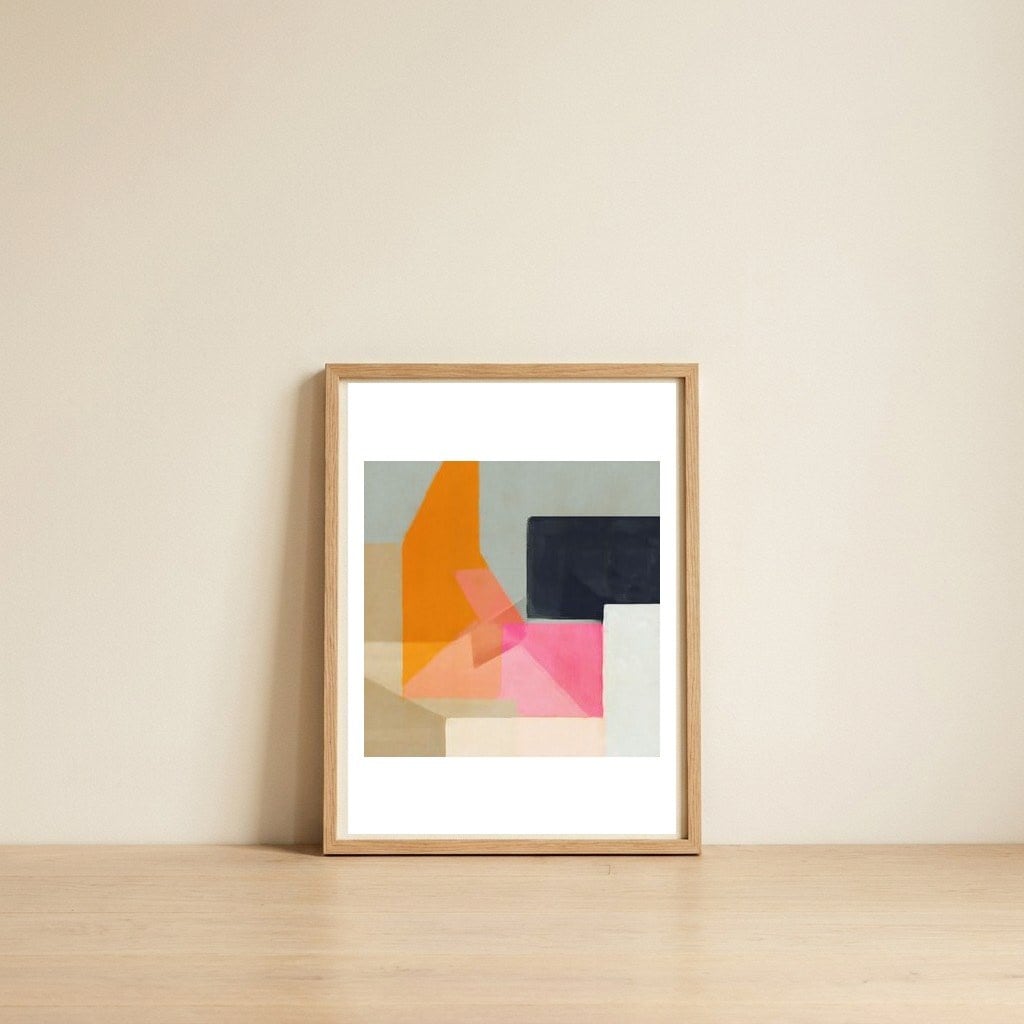 Colors Bump 4 — framed, leaning against the wall