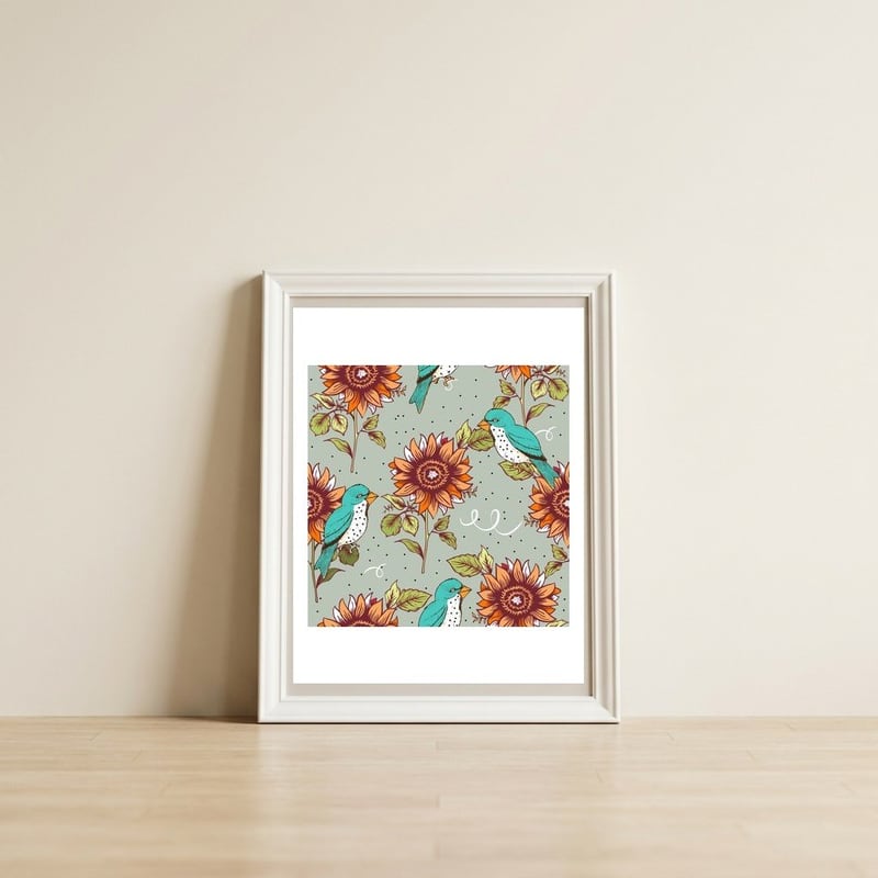 Bye Bye Birdie — framed, leaning against the wall