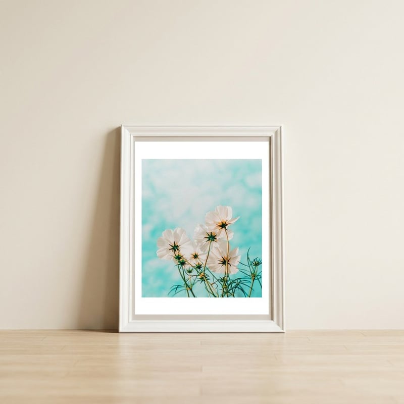 Fiona — framed, leaning against the wall