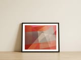 Flood Triangles — framed, leaning against the wall thumbnail