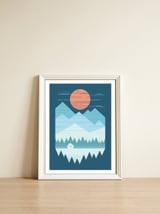 Cabin In The Snow — framed, leaning against the wall thumbnail
