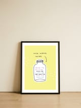 Nice Words Inside  — framed, leaning against the wall thumbnail