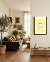 Nice Words Inside  framed in a grounding room thumbnail
