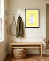 Nice Words Inside  framed in a relaxed room thumbnail