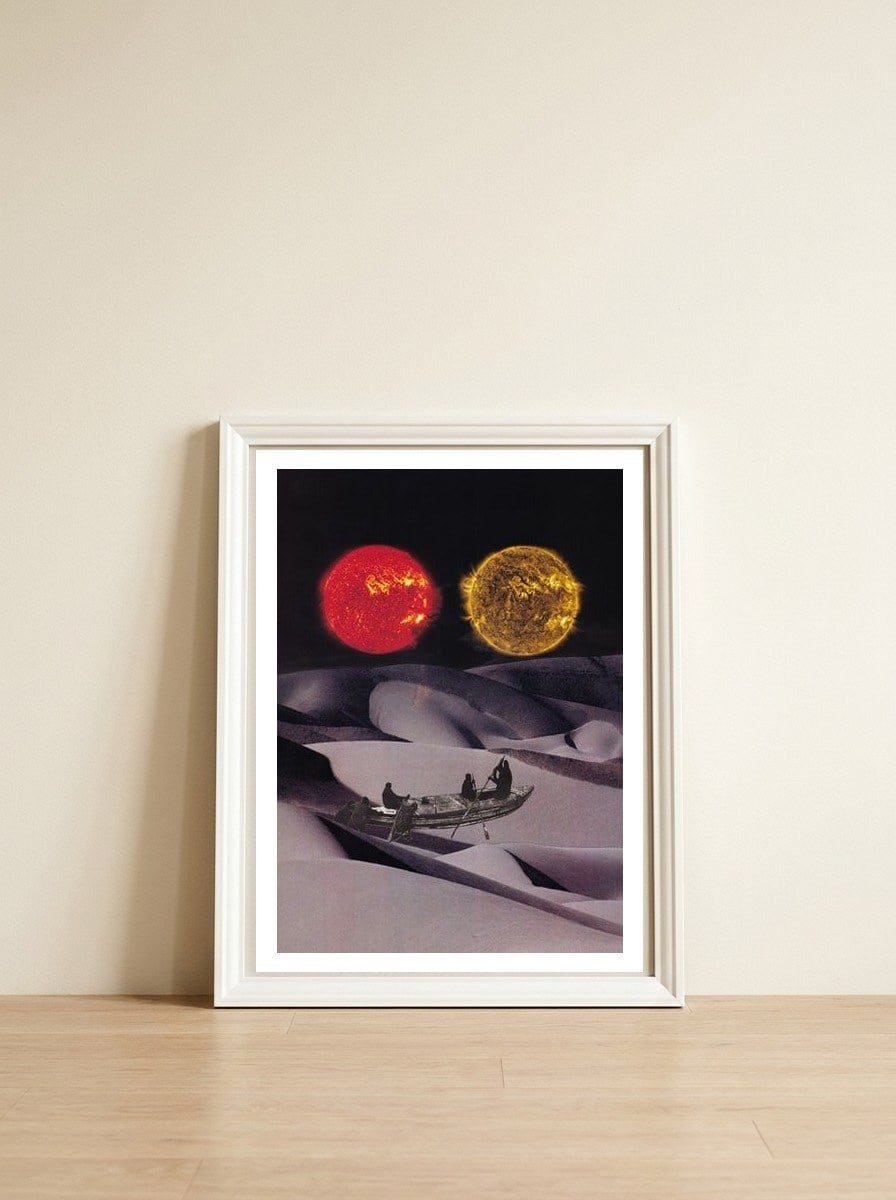 Planet X — framed, leaning against the wall