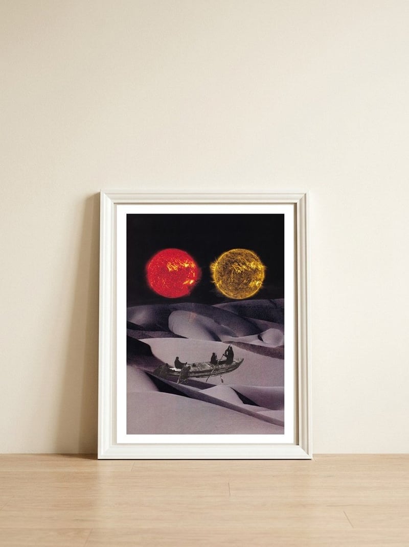 Planet X — framed, leaning against the wall