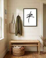 Dynamic Strokes #1 framed in a relaxed room thumbnail
