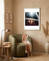 Golfers framed in a tender room thumbnail