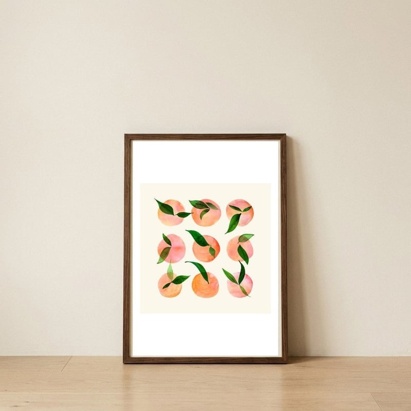 Wild Orchard — framed, leaning against the wall