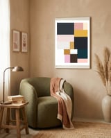 Color Blocks framed in a tender room thumbnail