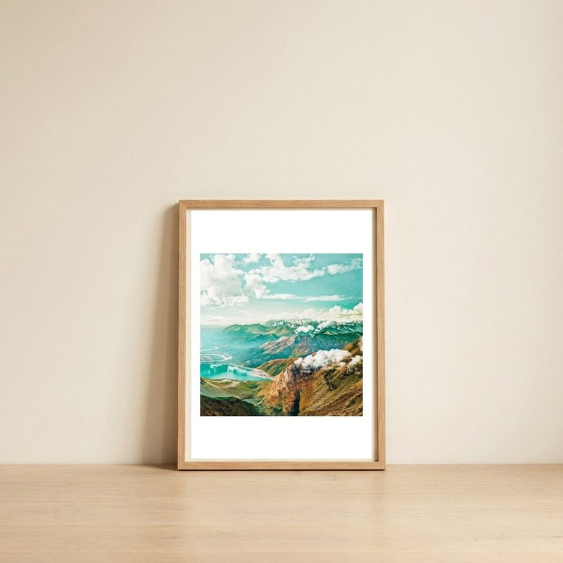 Travel Often II — framed, leaning against the wall