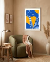 I'm Thinking Blue framed in a tender room thumbnail