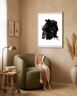 Minimalist Textured Brushstroke Art #3 framed in a tender room thumbnail