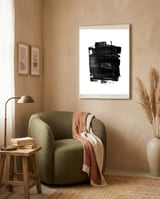 Minimalist Textured Brushstroke Art #1 framed in a tender room thumbnail