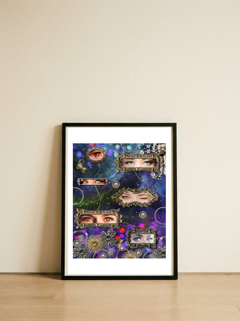 Captivation — framed, leaning against the wall