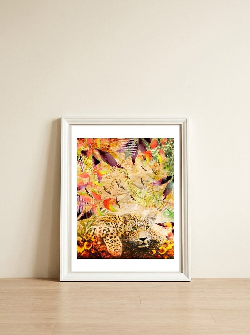 A Life Wild — framed, leaning against the wall