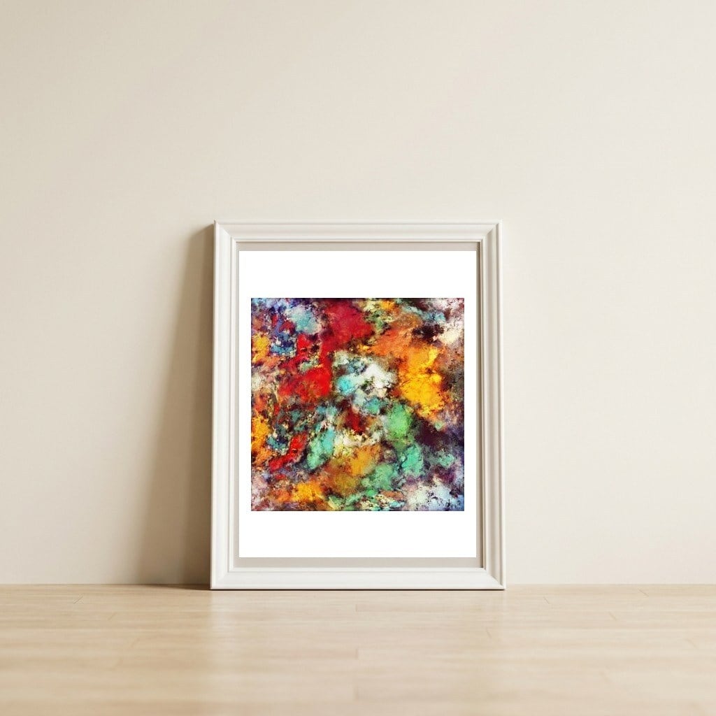 Breathe — framed, leaning against the wall