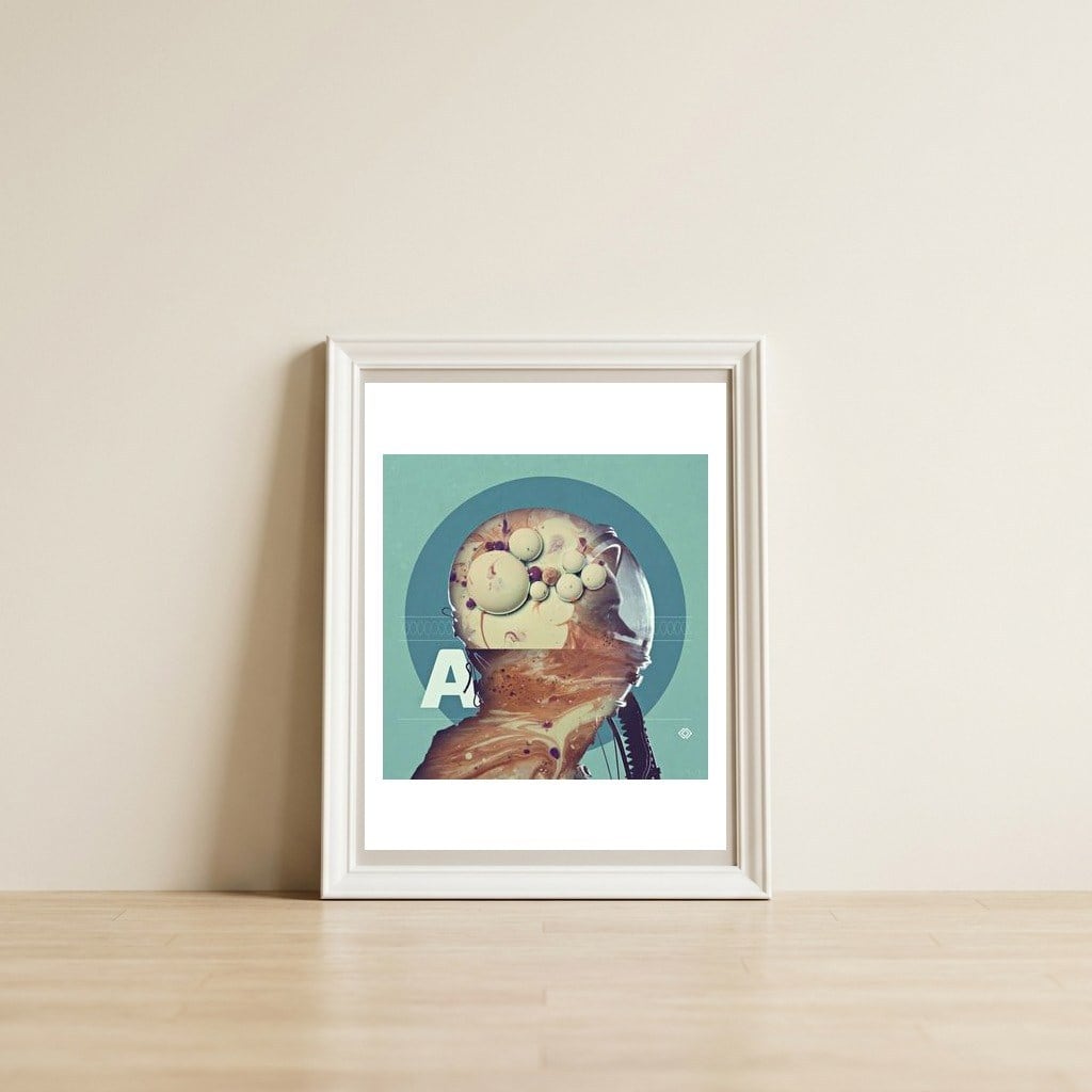 A Is To B — framed, leaning against the wall