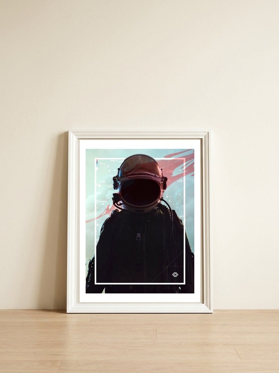 Future State — framed, leaning against the wall
