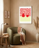 pear and apple framed in a tender room thumbnail
