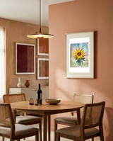 I like flowers framed in a intimate room thumbnail