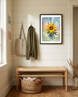 I like flowers framed in a relaxed room thumbnail