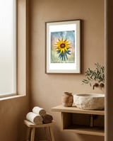 I like flowers framed in a serene room thumbnail