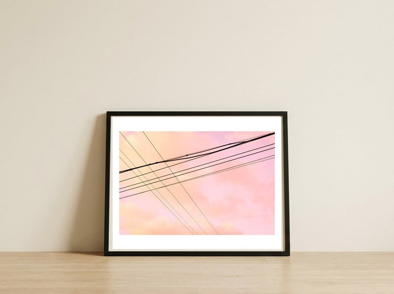 Crossroads — framed, leaning against the wall