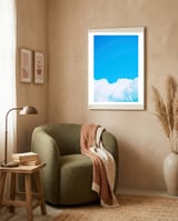 Blue Clouds I framed in a tender room thumbnail