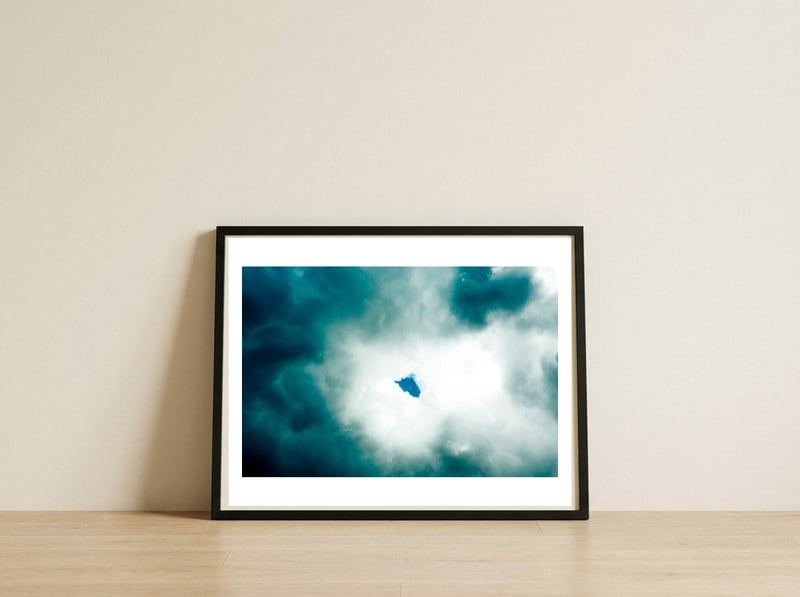 Whole — framed, leaning against the wall