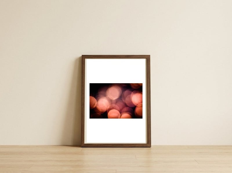 Light on Water — framed, leaning against the wall
