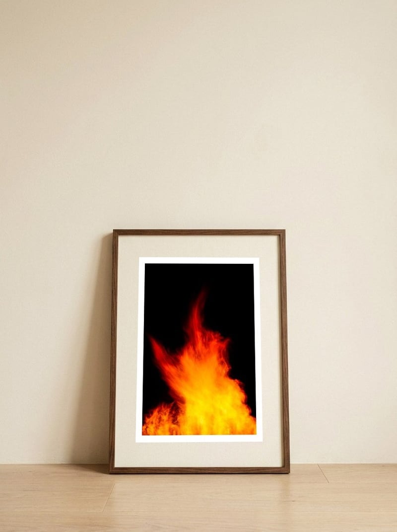 Lag BaOmer V — framed, leaning against the wall