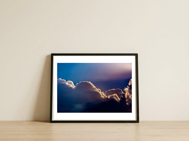 Morning has broken — framed, leaning against the wall